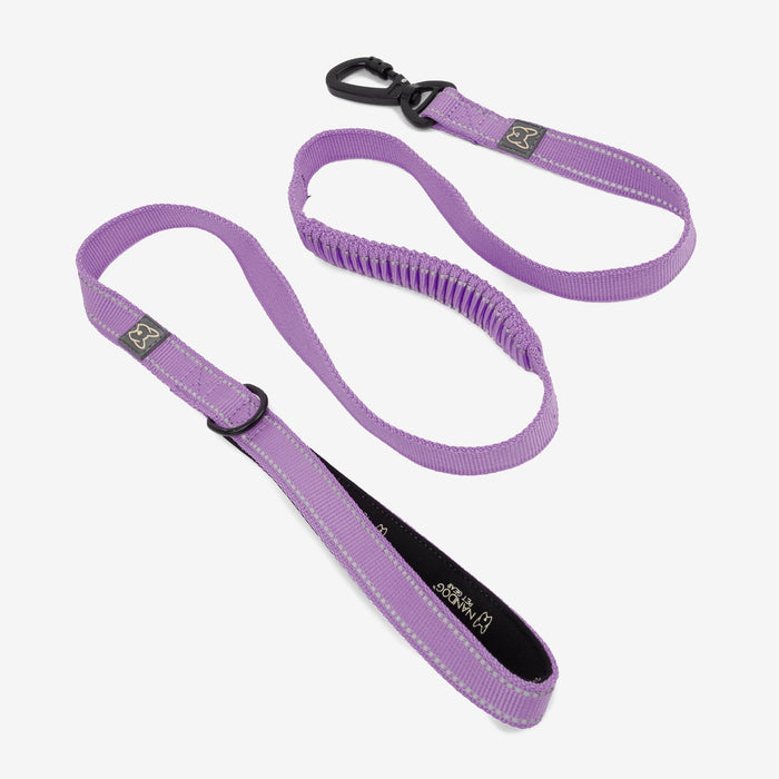 Anti-Push Sport Dog Leash with Neoprene Handle - Lilac