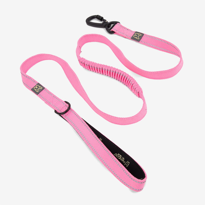 Anti-Push Sport Dog Leash with Neoprene Handle - Pink