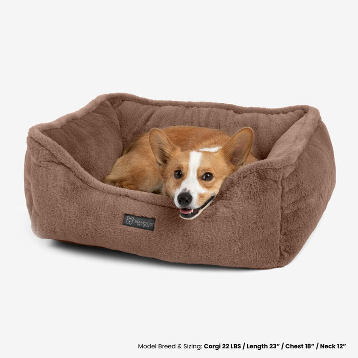 Cloud Reversible Dog & Cat Bed - Brown