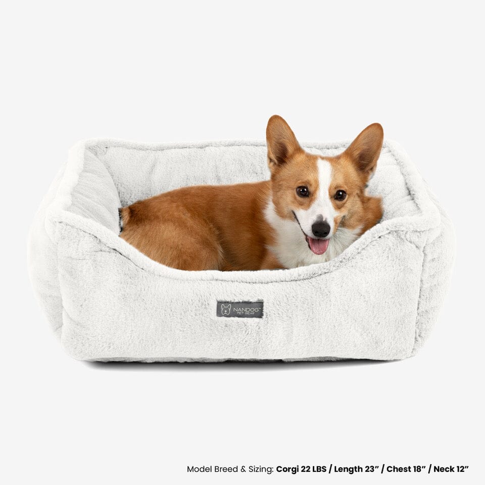 Cloud Reversible Dog & Cat Bed - Ivory Off White