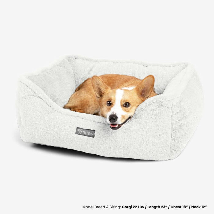 Cloud Reversible Dog & Cat Bed - Ivory Off White