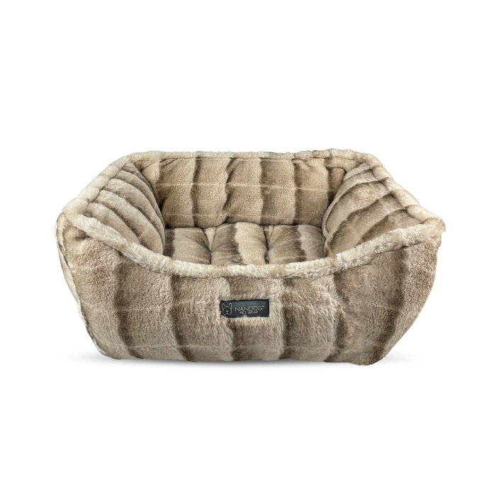 Cloud Reversible Dog & Cat Bed - Tan Chinchilla