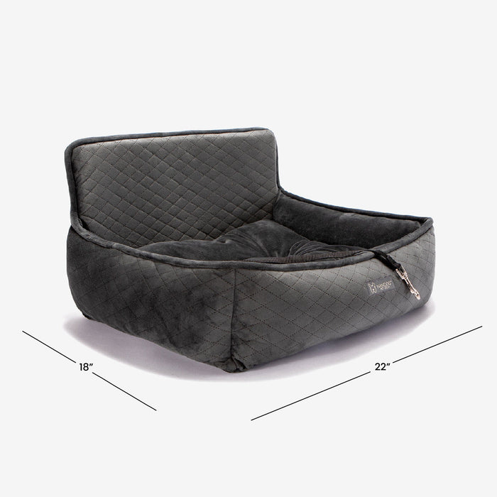 Dog Car Seat - Large/Dark Gray