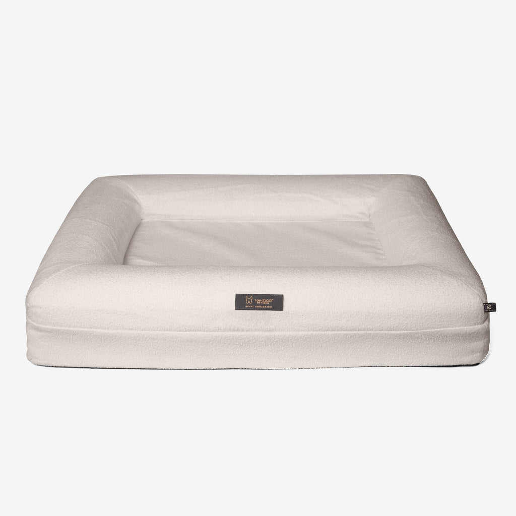 Memory Foam Orthopedic Dog Bed - Medium/Off White