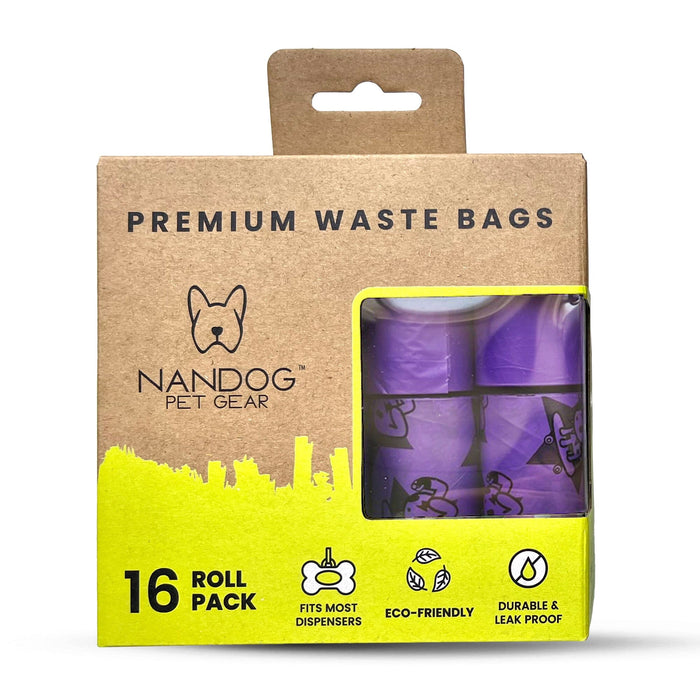 Poop Bags | 16 Rolls | Purple