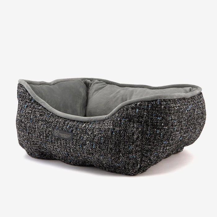 Reversible Dog & Cat Bed Two Tone Slubs