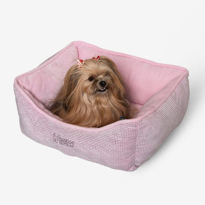 The BLING Reversible Dog & Cat Bed in Blush Pink