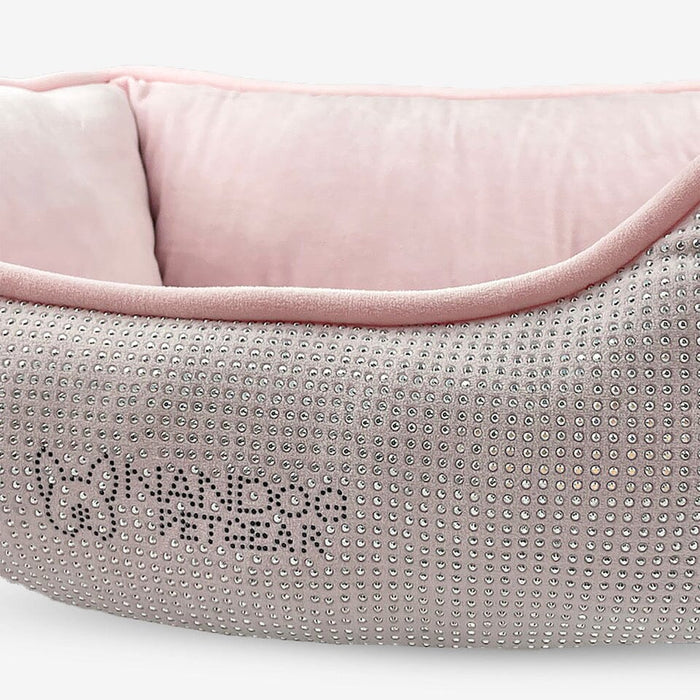 The BLING Reversible Dog & Cat Bed in Blush Pink