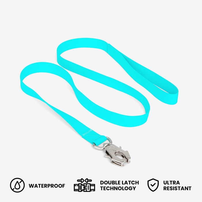 Waterproof Poly-Flex Sport Leash - Aqua Blue