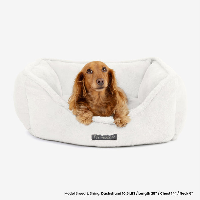 Cloud Reversible Dog & Cat Bed - Ivory Off White