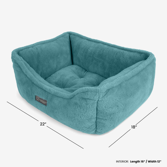 Cloud Reversible Dog & Cat Bed - Jade Green