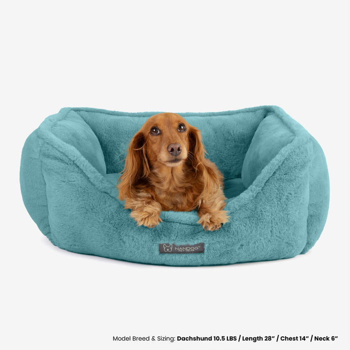 Cloud Reversible Dog & Cat Bed - Jade Green