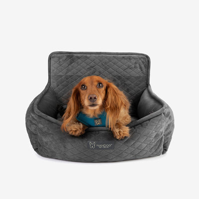 Gray and Cream Royal Dog Bed Designer Pet Bed Luxury 