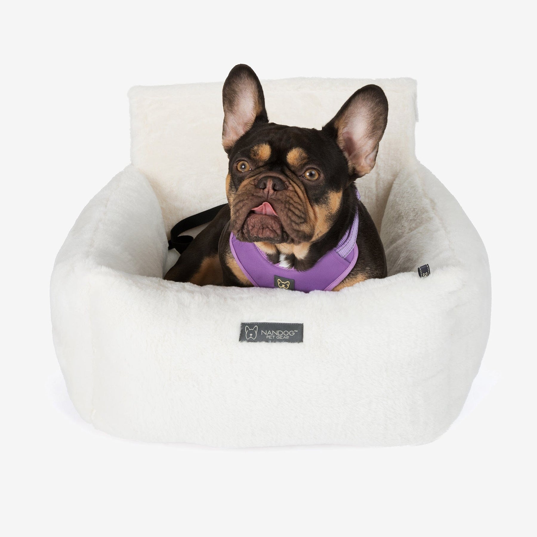 Dog Bed Car Seat, Cream Khaki