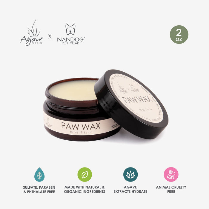 Nandog X Agave Oil for Pets Paw Balm Wax 2oz.