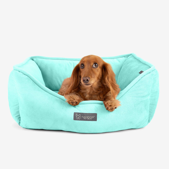 Reversible Dog & Cat Bed Signature Collection in Light Aqua